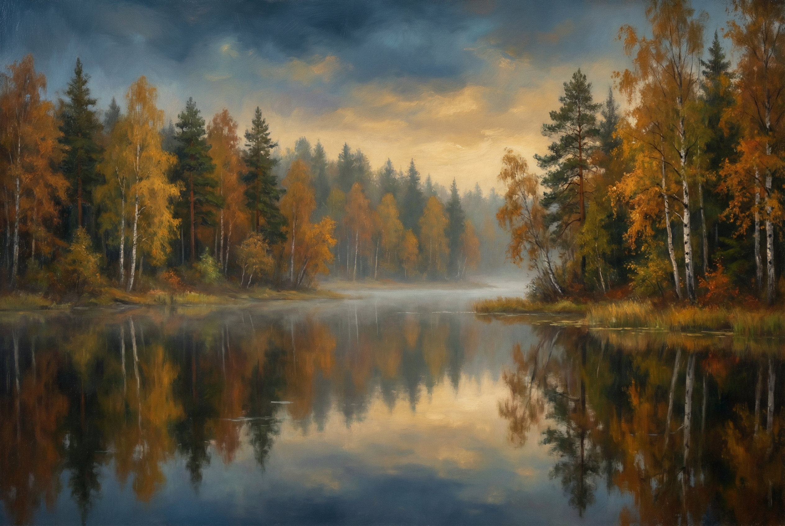 Finnish landscape in autumn colors